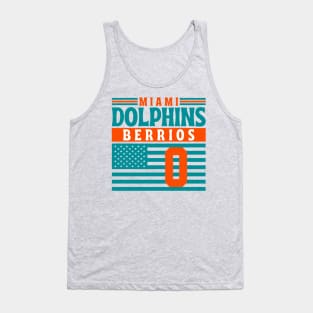 Miami Dolphins Berrios 0 American Flag Football Tank Top